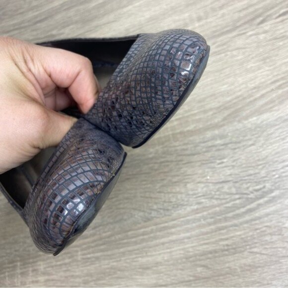 Sam & Libby Snake Print Wedge Heels Size 7.5 - Picture 3 of 12